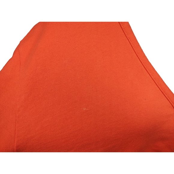 Mandal Bay Beaded Flip Flop Jacket Orange Cotton Stretch Snap Front Beach Large - Picture 3 of 8